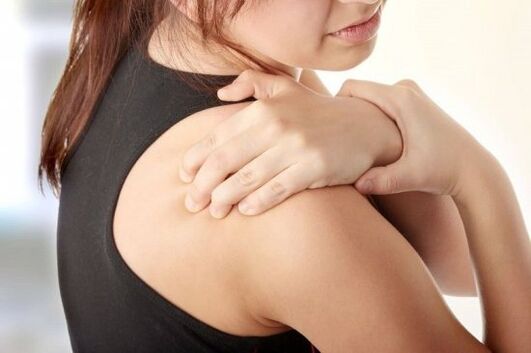 Back pain with cervical osteocondrosis