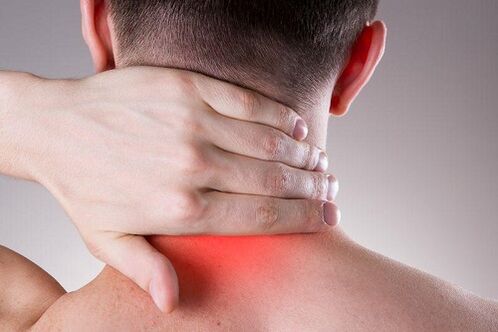 Osteocondrosis pain in the neck